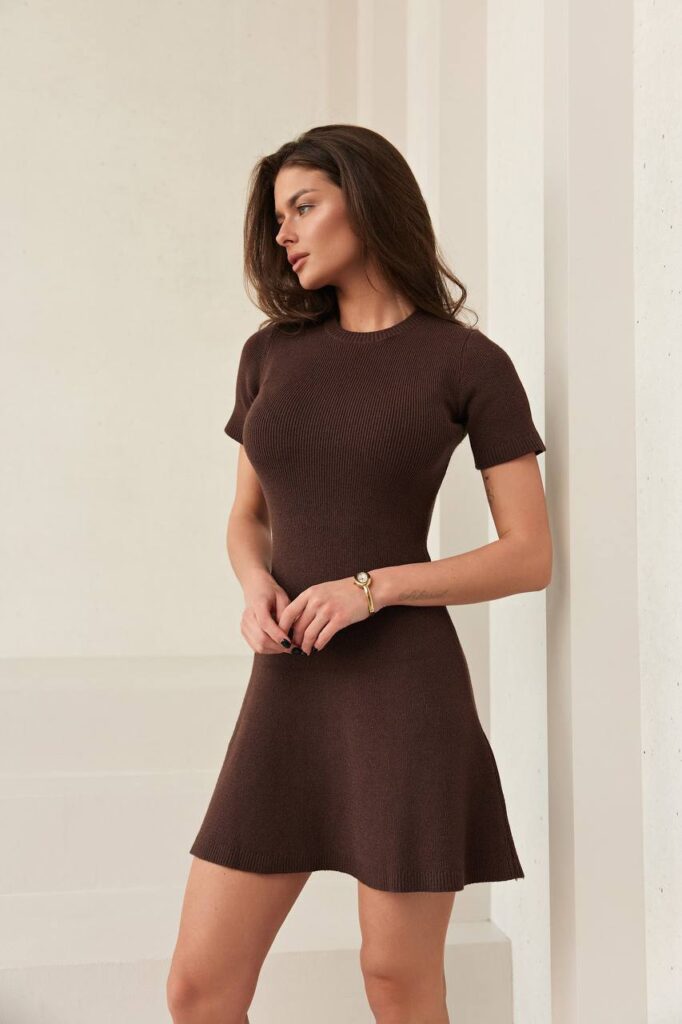 ribbed-knit-mini-dress